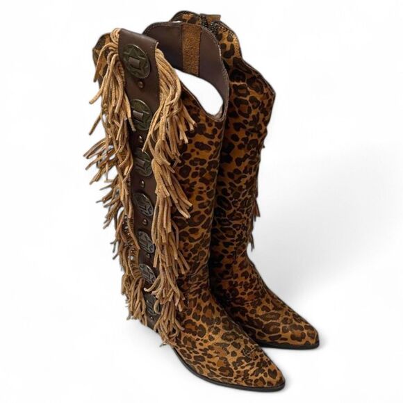 NAUGHTY MONKEY Rodeo Doll Sueded Fringe Boots, NEW!! Size 9.5 - Picture 3 of 12